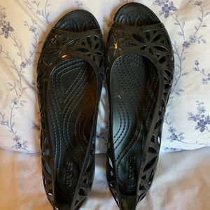 Black jellies! Worn one time.